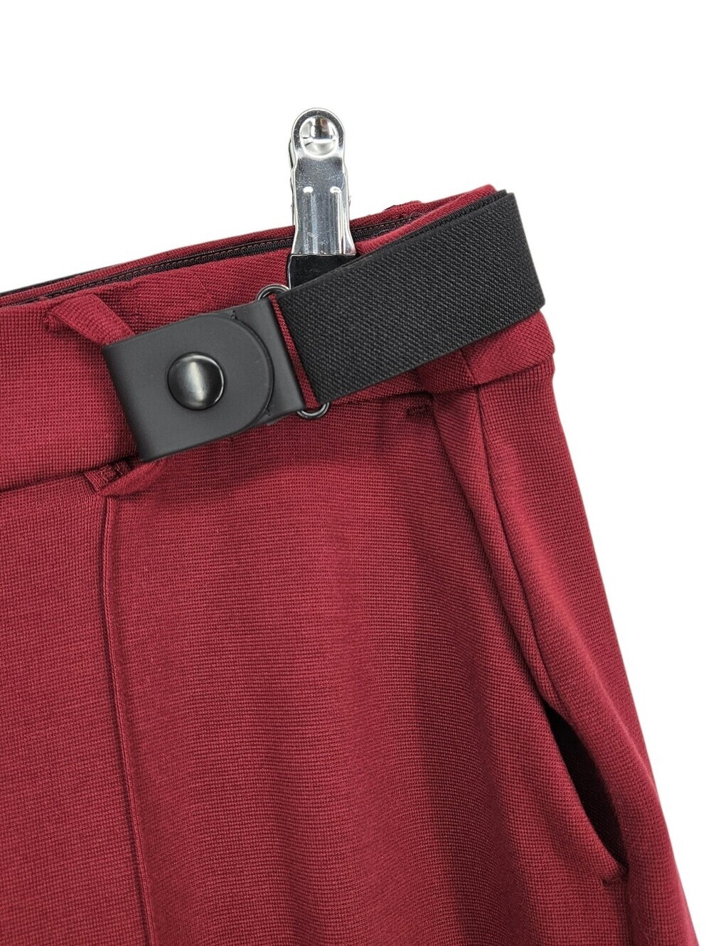 Lane Bryant Wide Leg Dress Pants Wine Red Pull On High Rise Ponte Knit 14 16 - Picture 2 of 7